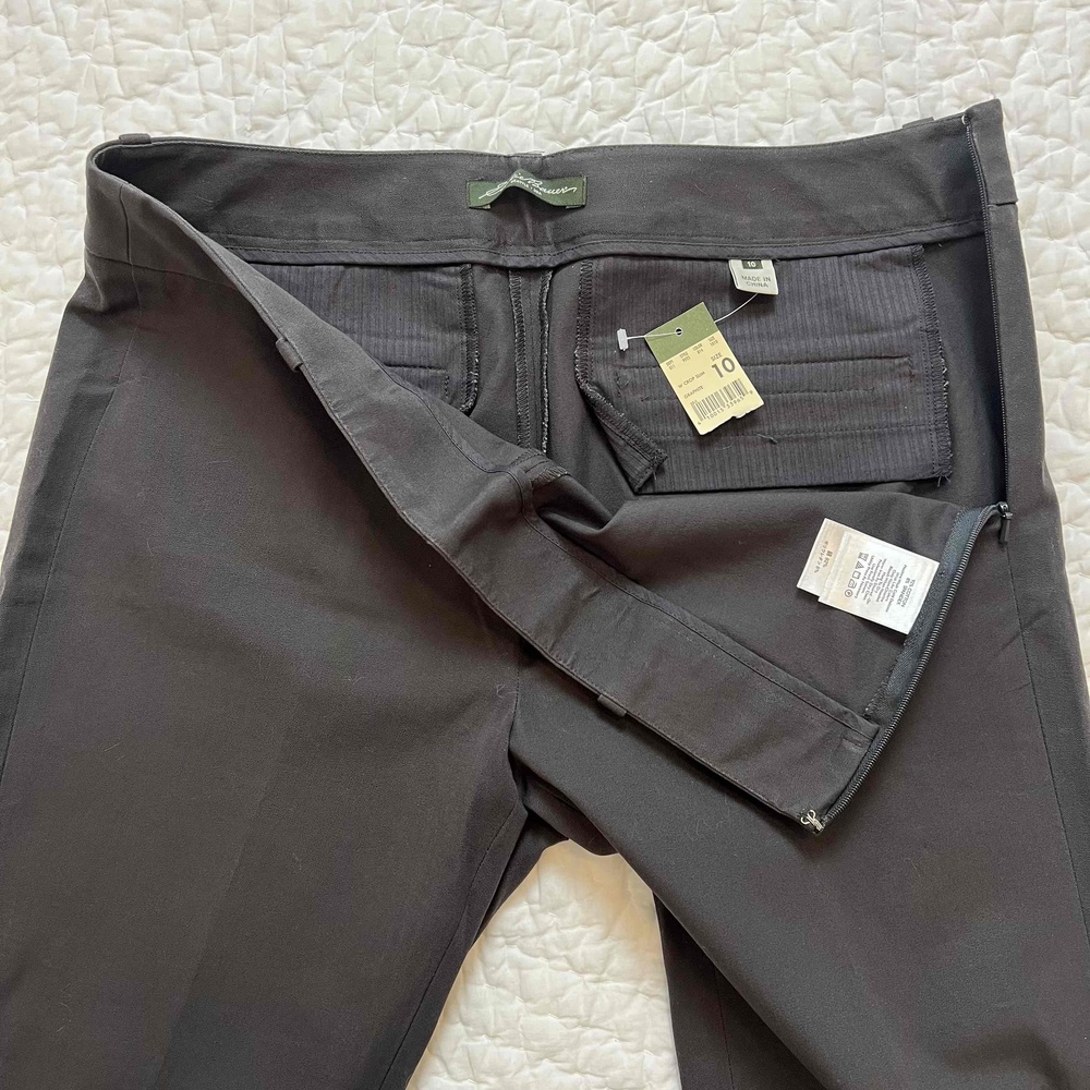 NWT Eddie Bauer Women’s Gray Flat Front W Crop Slim Pants size 10 - Picture 5 of 9